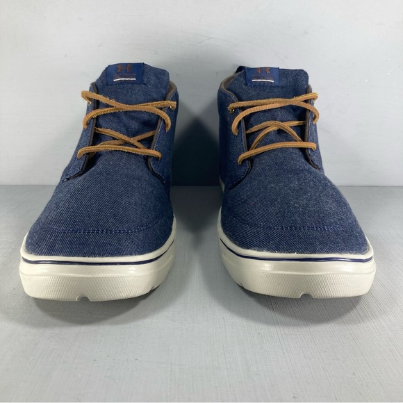 Under Armour Street Encounter Mid Denim Sneakers 1287194-410 Navy Blue Men 13 - Picture 5 of 9